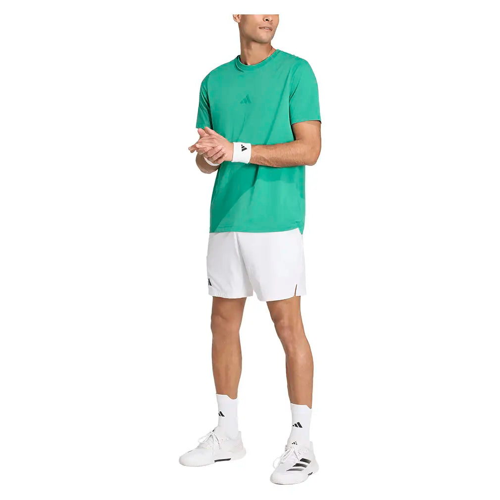 Men's London Graphic Tennis Top Court Green,Apparel,Adidas,,,Tennis Express,KR2320-5