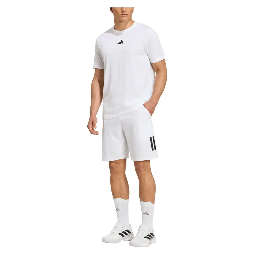 Men's Category Graphic Tennis Tee White and Black,Apparel,Adidas,,,Tennis Express,KR2331-5