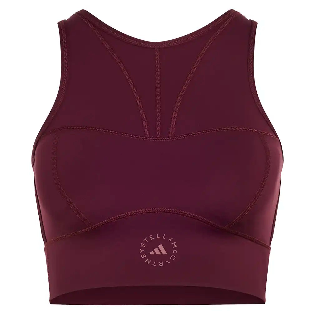 Women's Stella McCartney Crop Training Top Maroon,Apparel,Adidas,Maroon,XS,Tennis Express,KR6160-1