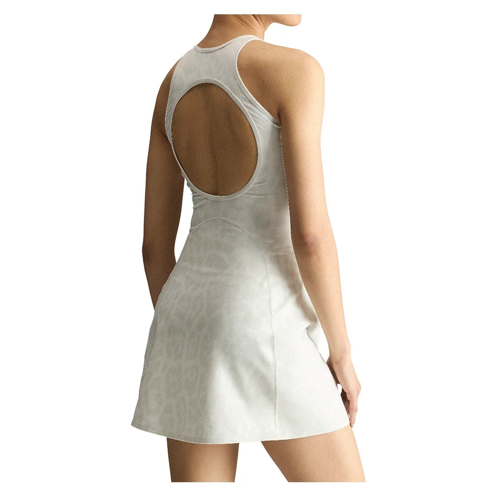 Women's Stella McCartney Printed Training Dress White and Grey,Apparel,Adidas,,,Tennis Express,KR6169-1