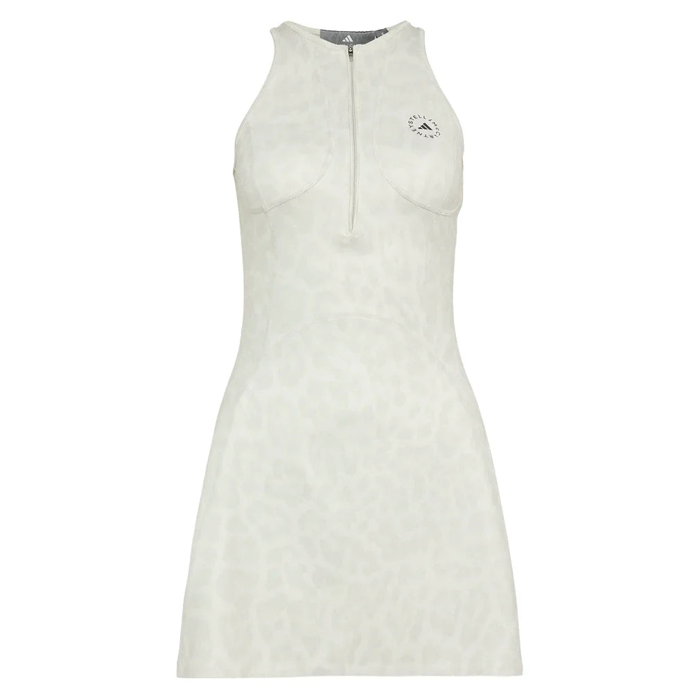 Women's Stella McCartney Printed Training Dress White and Grey,Apparel,Adidas,White/Grey,XS,Tennis Express,KR6169