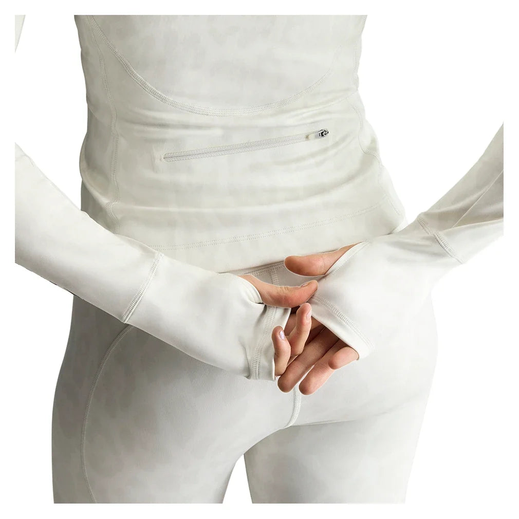 Women's Stella McCartney Longsleeve Printed Midlayer Training Top White and Grey,Apparel,Adidas,,,Tennis Express,KR6171_4