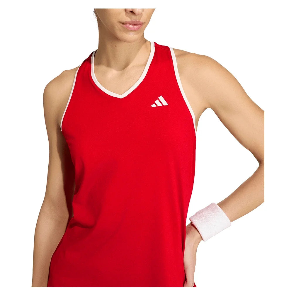 Women's Heritage Tennis Tank Power Red-Apparel-Adidas-KS7636_5-Tennis Express