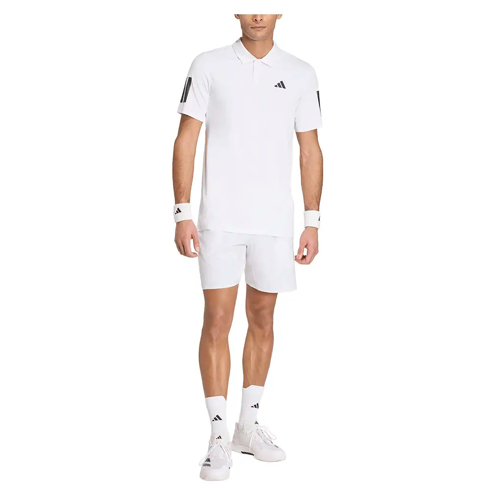 Men's Club Graphic 9 Inch Tennis Shorts White and Dash Grey,Apparel,Adidas,,,Tennis Express,KS8267-5