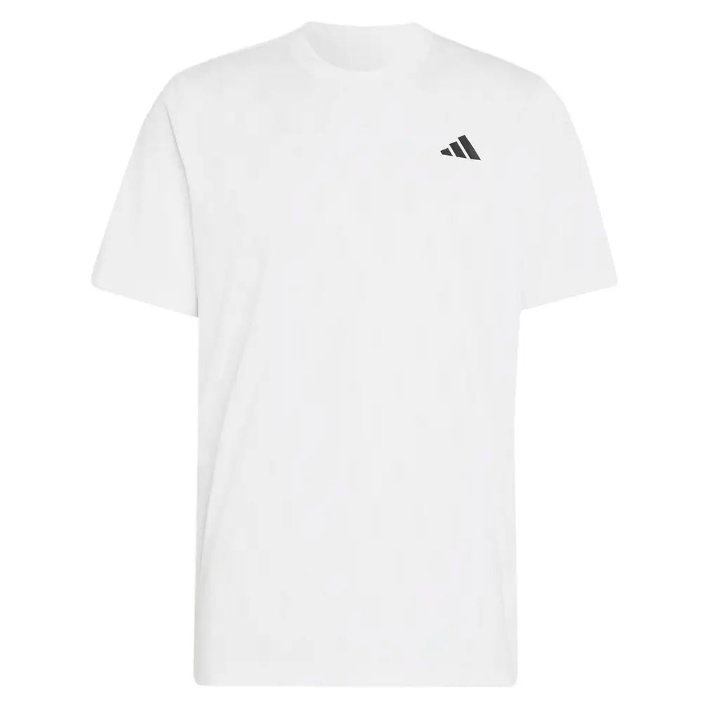 Men's Club Graphic Tennis Tee White and Dash Grey,Apparel,Adidas,White/Dash Grey,XS,Tennis Express,KS8271-1