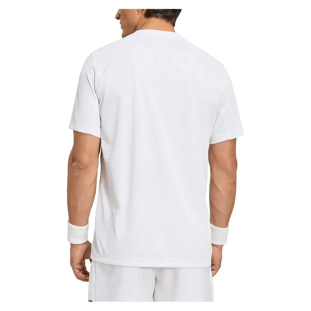 Men's Club Graphic Tennis Tee White and Dash Grey,Apparel,Adidas,,,Tennis Express,KS8271-4