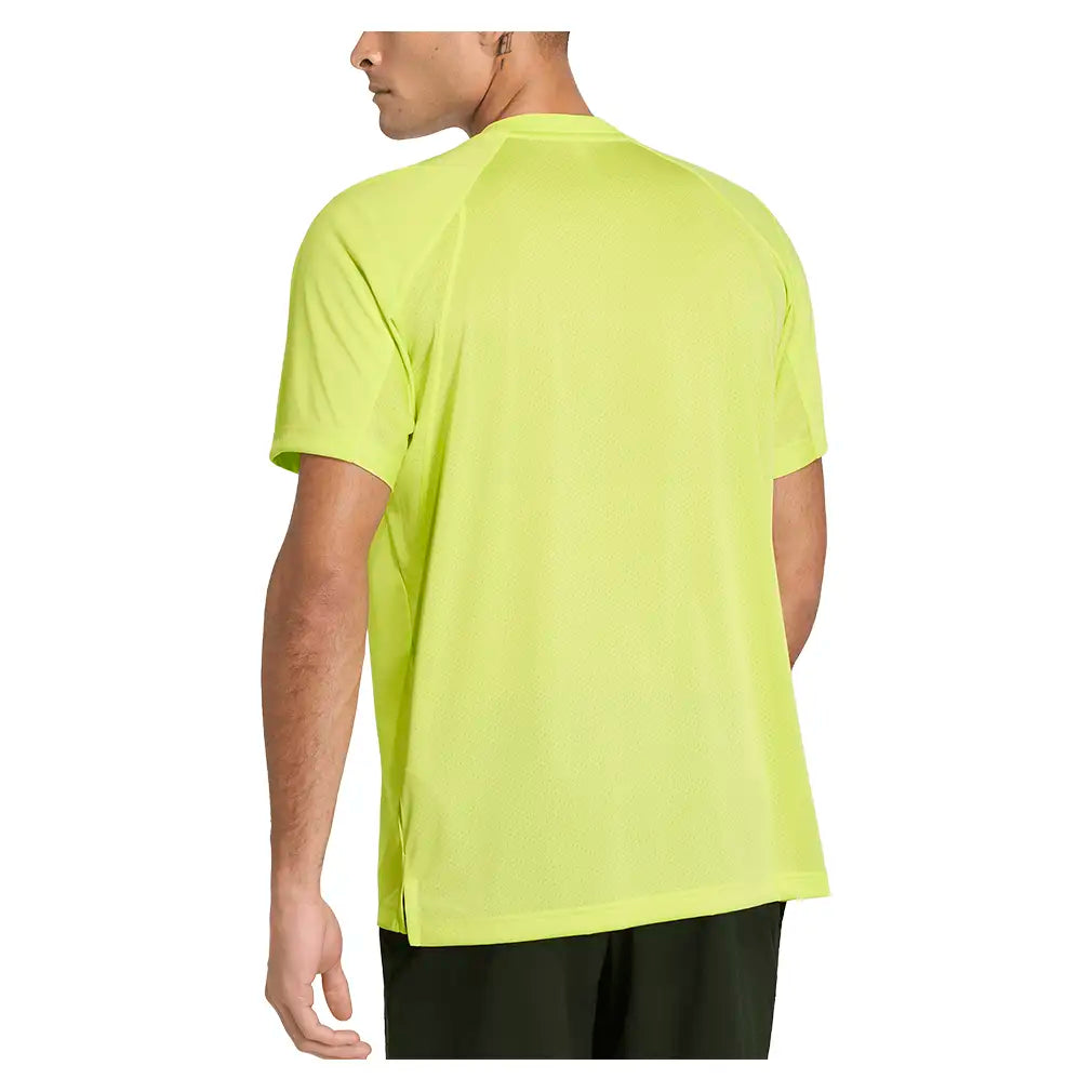 Men's Club Tennis Tee Semi Frozen Lemon,Apparel,Adidas,,,Tennis Express,KS8277-4