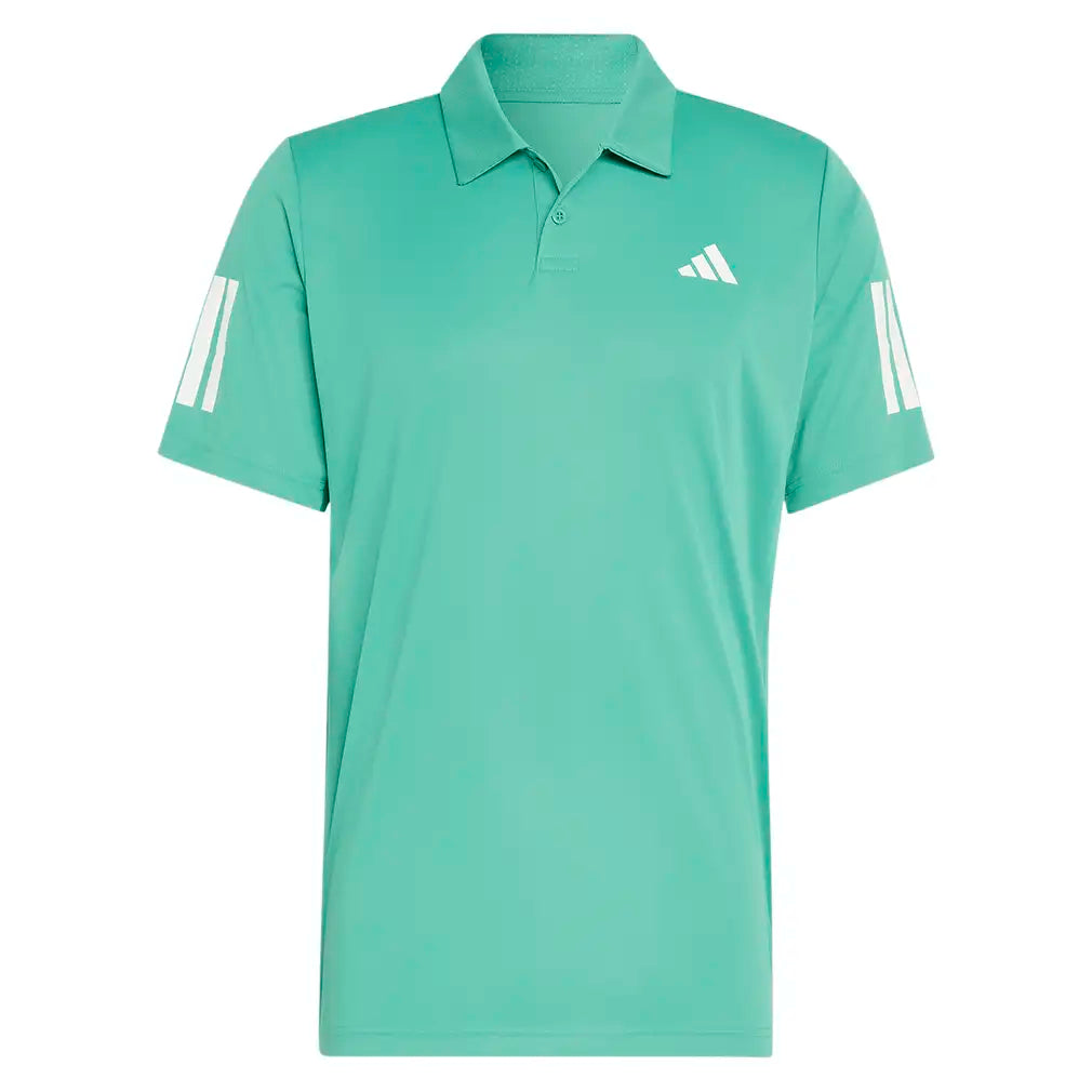 Men's Club 3 Stripe Tennis Polo Semi Court Green,Apparel,Adidas,Semi Court Green,XS,Tennis Express,KS8303-1