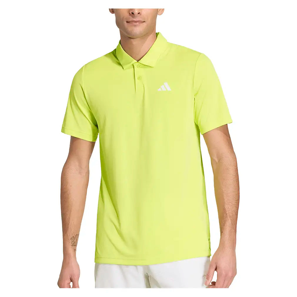 Men's Club Tennis Polo Semi Frozen Lemon,Apparel,Adidas,,,Tennis Express,KS8315-3