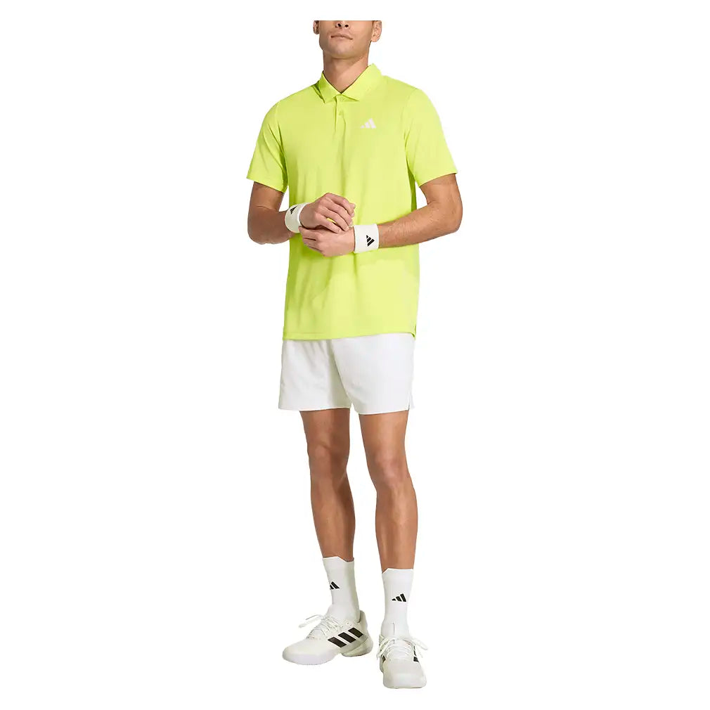 Men's Club Tennis Polo Semi Frozen Lemon,Apparel,Adidas,,,Tennis Express,KS8315-5