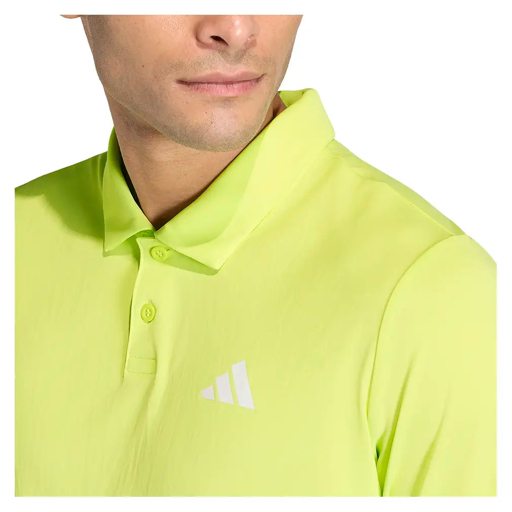 Men's Club Tennis Polo Semi Frozen Lemon,Apparel,Adidas,,,Tennis Express,KS8315-6