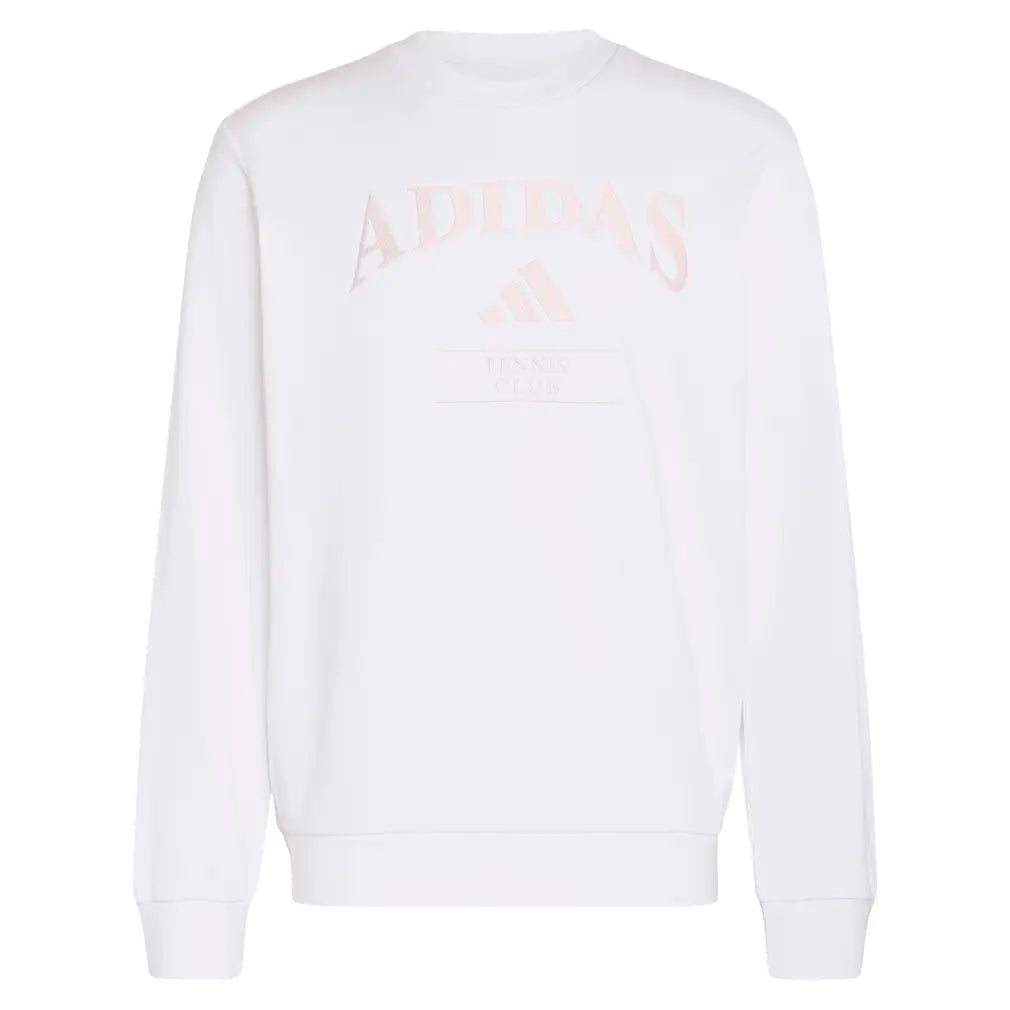 Men's Classic Graphic Tennis Pullover White,Apparel,Adidas,White,XS,Tennis Express,KV0782-1