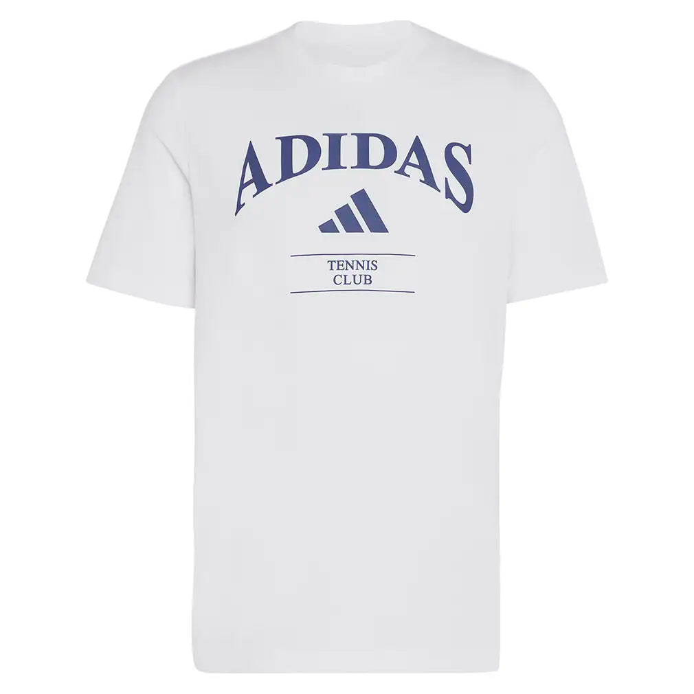 Men's Classic Graphic Tennis Tee White,Apparel,Adidas,White,XS,Tennis Express,KV0784-1