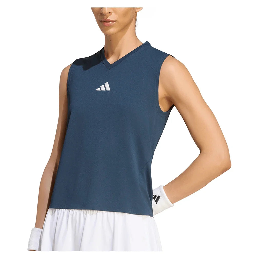 Women's London Pro Match Tennis Tank Aurora Ink,Apparel,Adidas,,,Tennis Express,KV5323-1