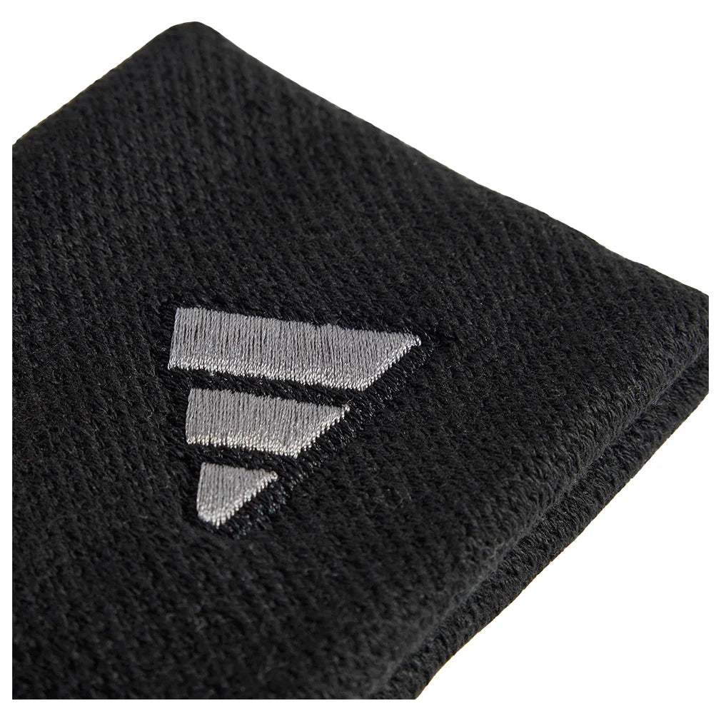 Unisex Small Tennis Wristbands Black and Iron,Accessories,Adidas,,,Tennis Express,KV9219-2