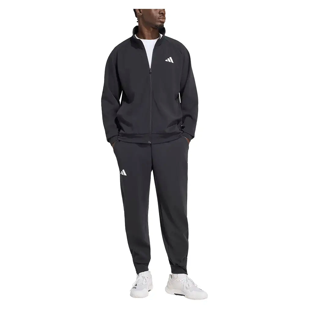 Men's GameSet Cover up Tennis Pants Black,Apparel,Adidas,,,Tennis Express,KW1873-5