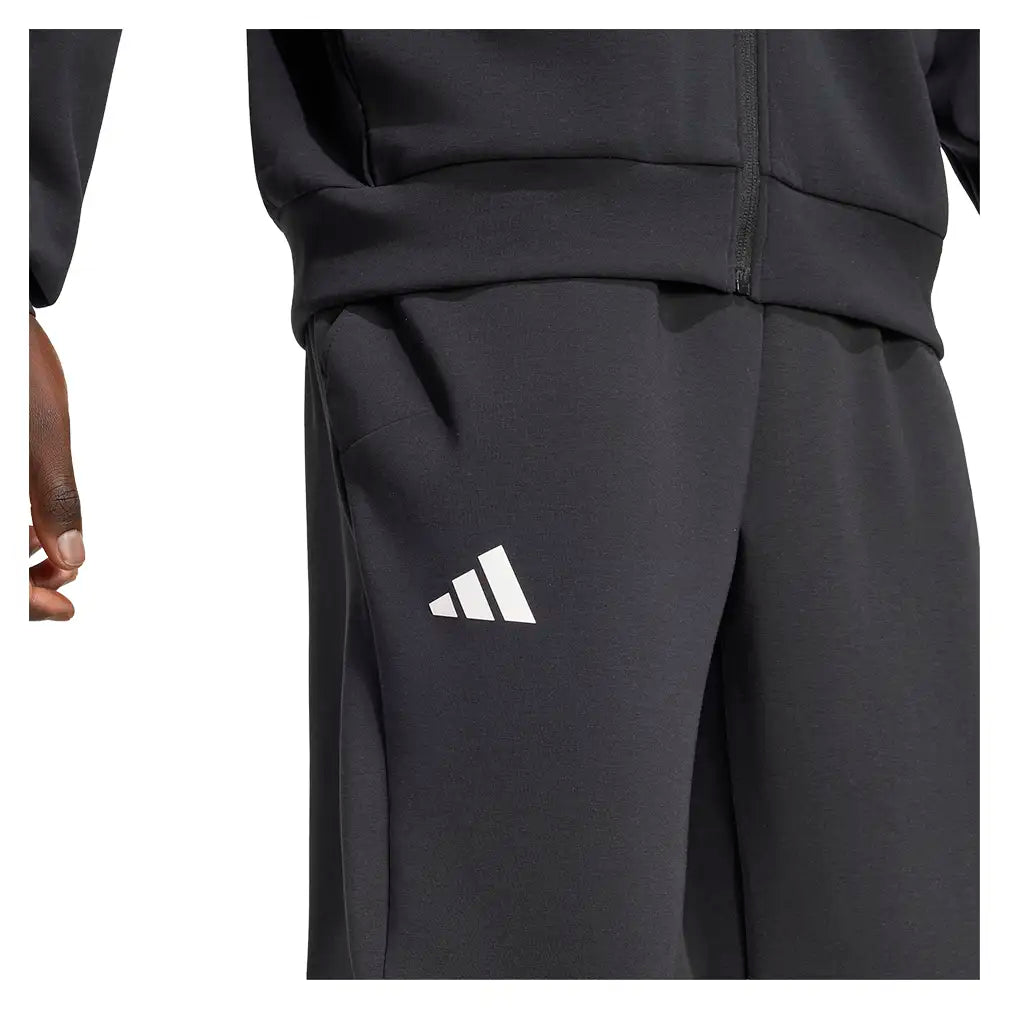 Men's GameSet Cover up Tennis Pants Black,Apparel,Adidas,,,Tennis Express,KW1873-6