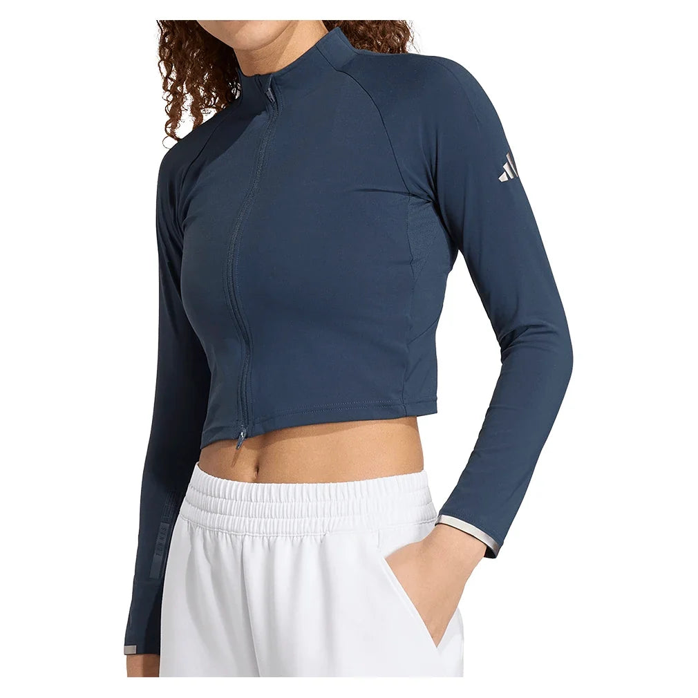 Women's London Pro Long Sleeve Tennis Top Aurora Ink,Apparel,Adidas,,,Tennis Express,KW1926-1