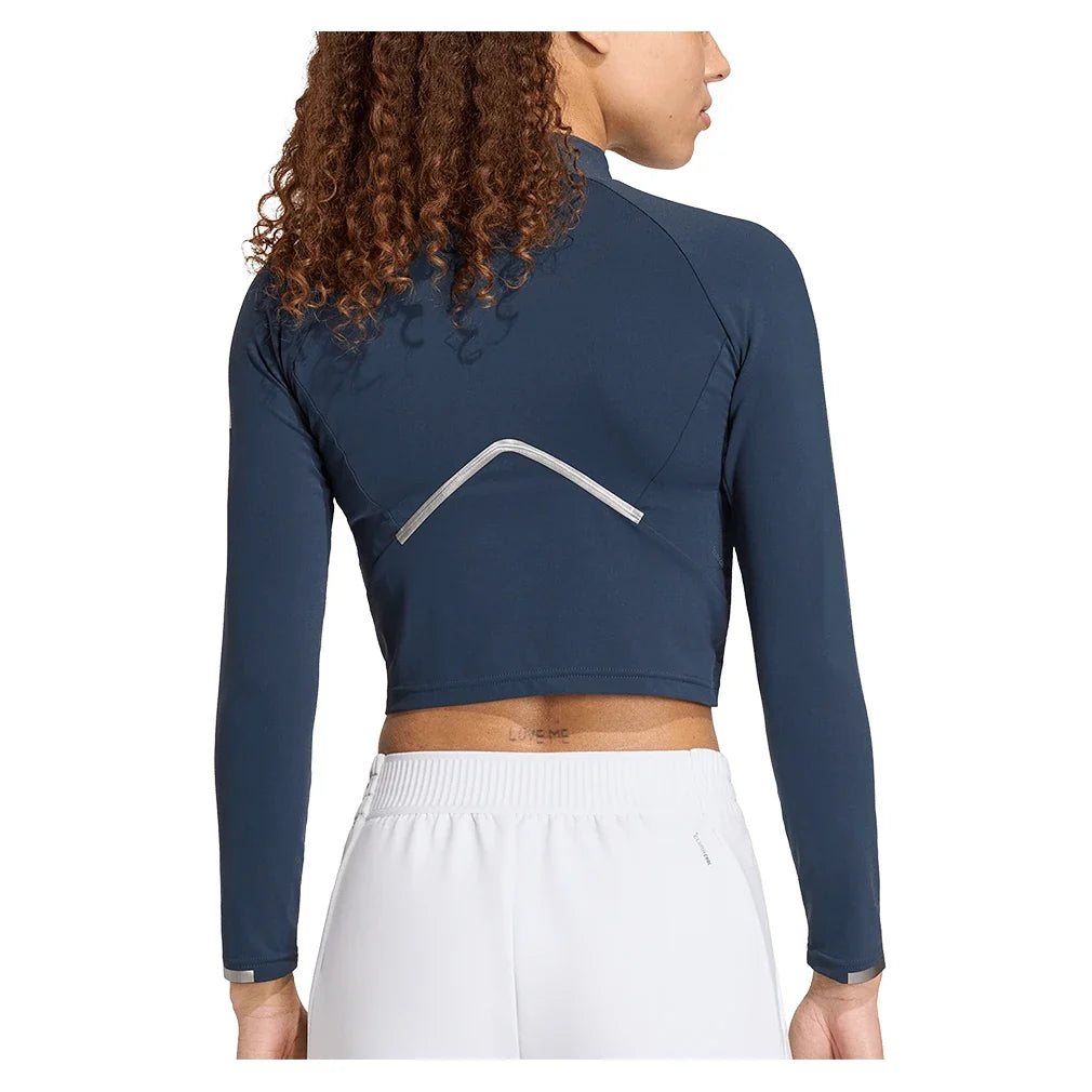 Women's London Pro Long Sleeve Tennis Top Aurora Ink,Apparel,Adidas,,,Tennis Express,KW1926-2