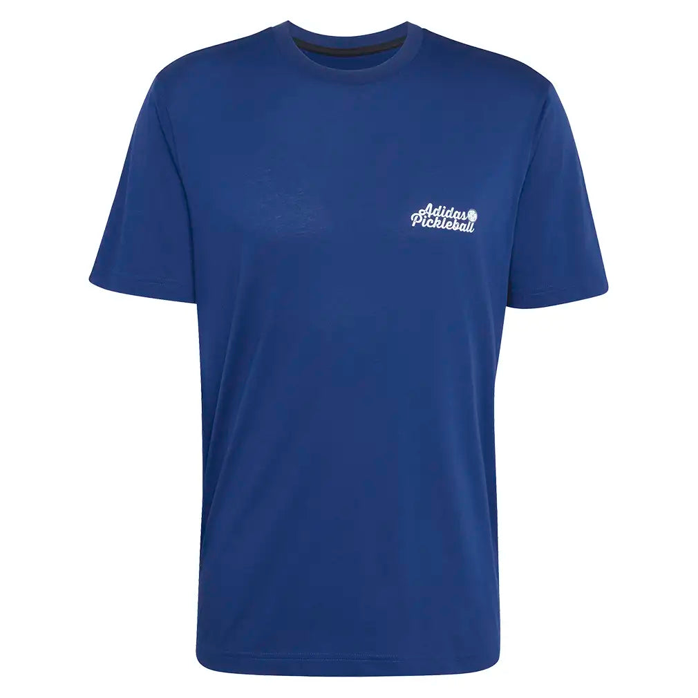Men's Graphic Pickleball Crew Dark Blue,Apparel,Adidas,Dark Blue,XS,Tennis Express,KW5993-1