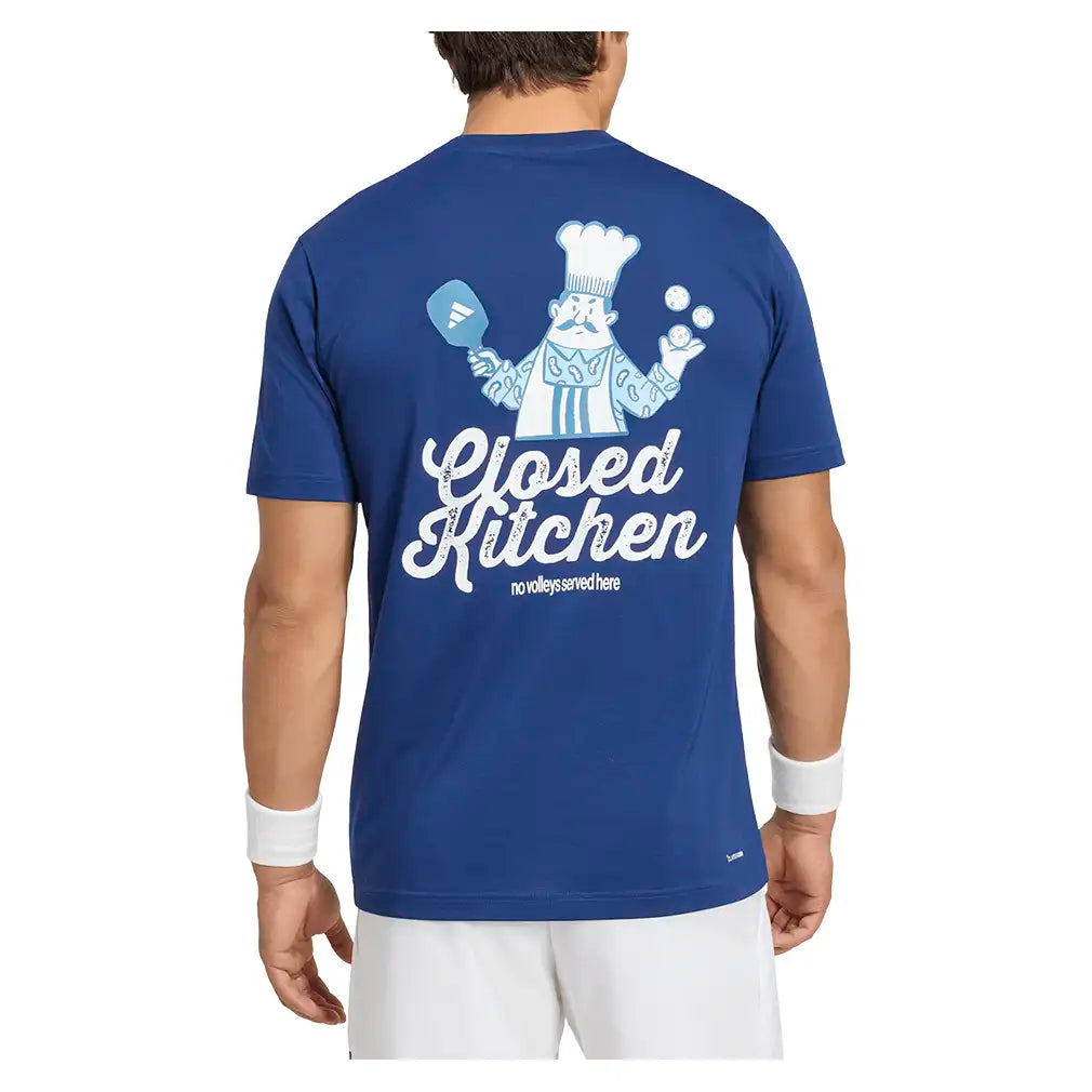 Men's Graphic Pickleball Crew Dark Blue,Apparel,Adidas,,,Tennis Express,KW5993-4