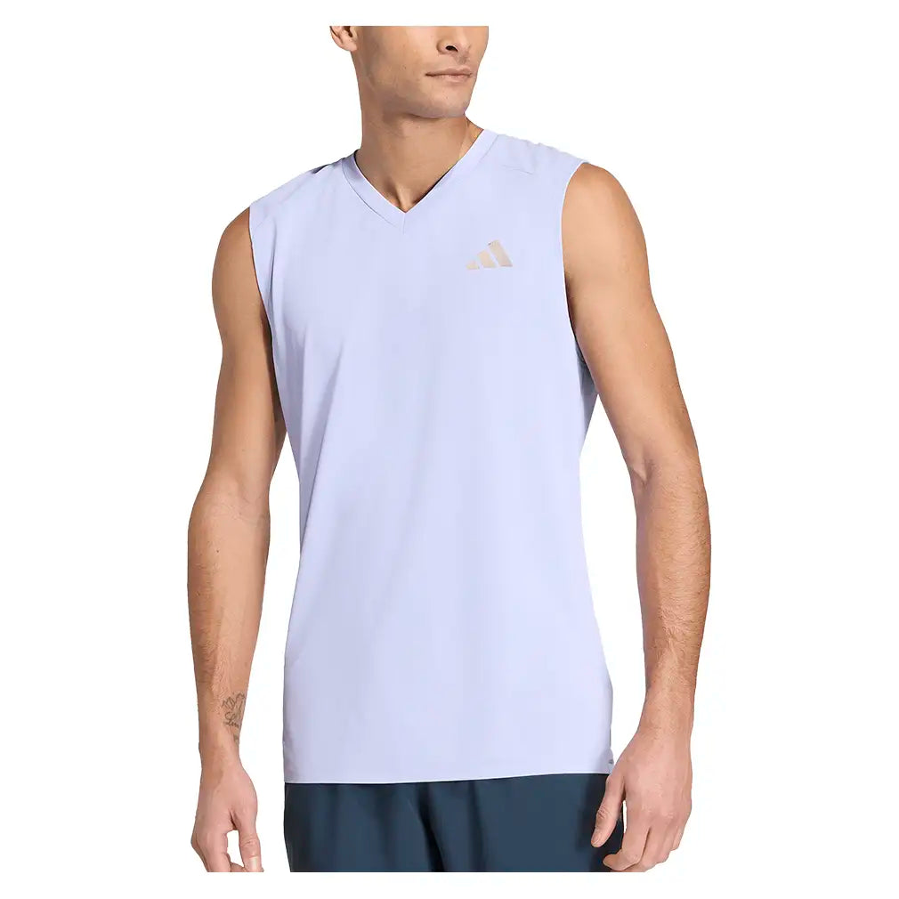 Men's London Sleeveless Tennis Tank Violet Tone,Apparel,Adidas,,,Tennis Express,KW9676-3