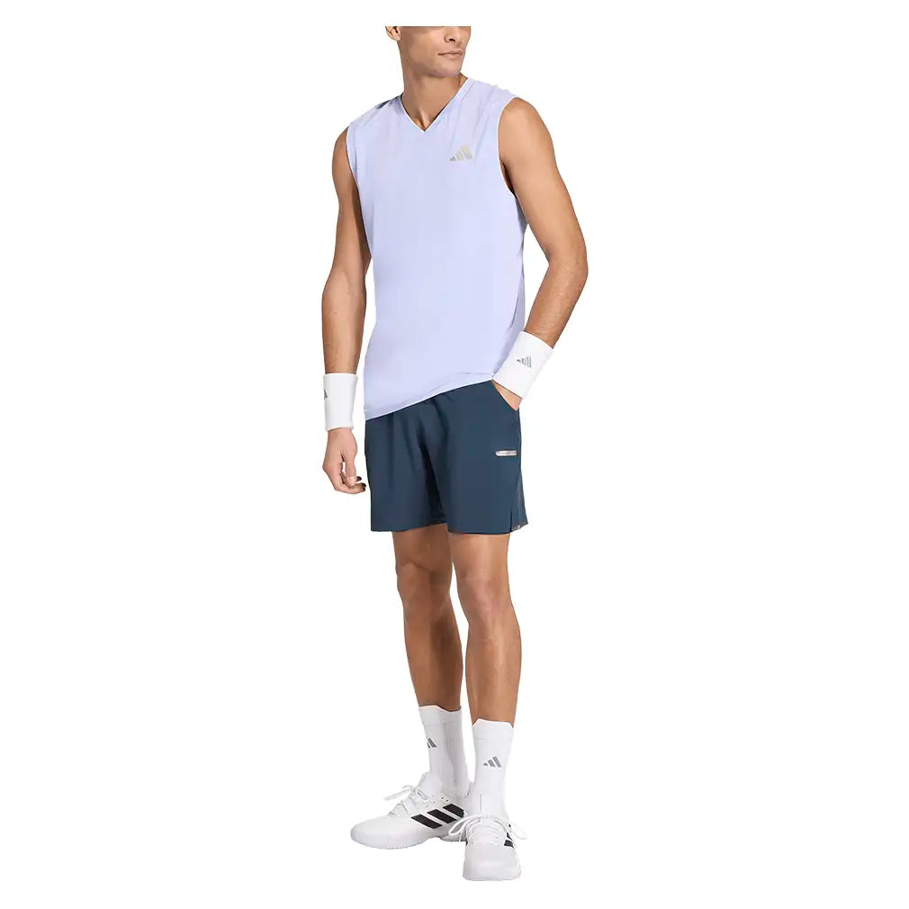 Men's London Sleeveless Tennis Tank Violet Tone,Apparel,Adidas,,,Tennis Express,KW9676-5