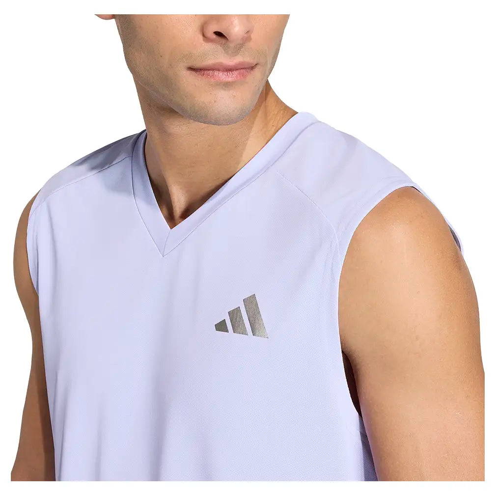 Men's London Sleeveless Tennis Tank Violet Tone,Apparel,Adidas,,,Tennis Express,KW9676-6