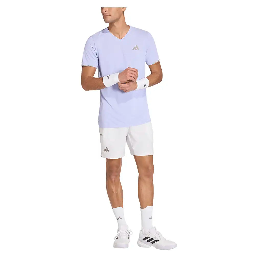 Men's London Freelift Pro Tennis Tee Violet Tone,Apparel,Adidas,,,Tennis Express,KW9688-5