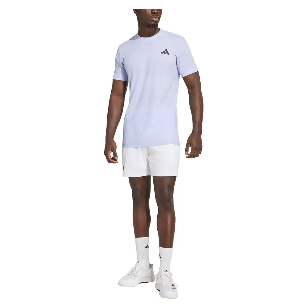 Men's GameSet Freelift Tennis Tee Violet Tone,Apparel,Adidas,,,Tennis Express,KW9690-5