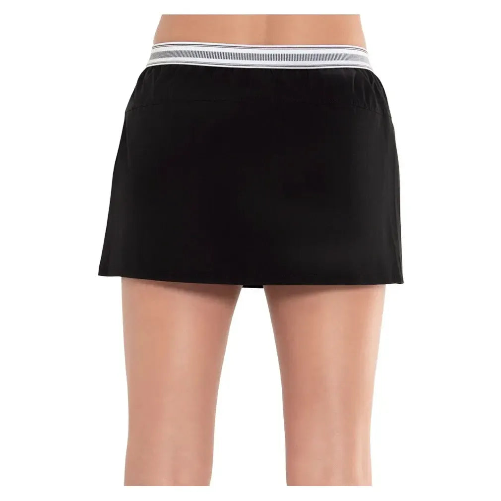 Women's 12.5 Inch Woven Tennis Skort-Apparel-K-Swiss-KWB15-B-Black2-Tennis Express