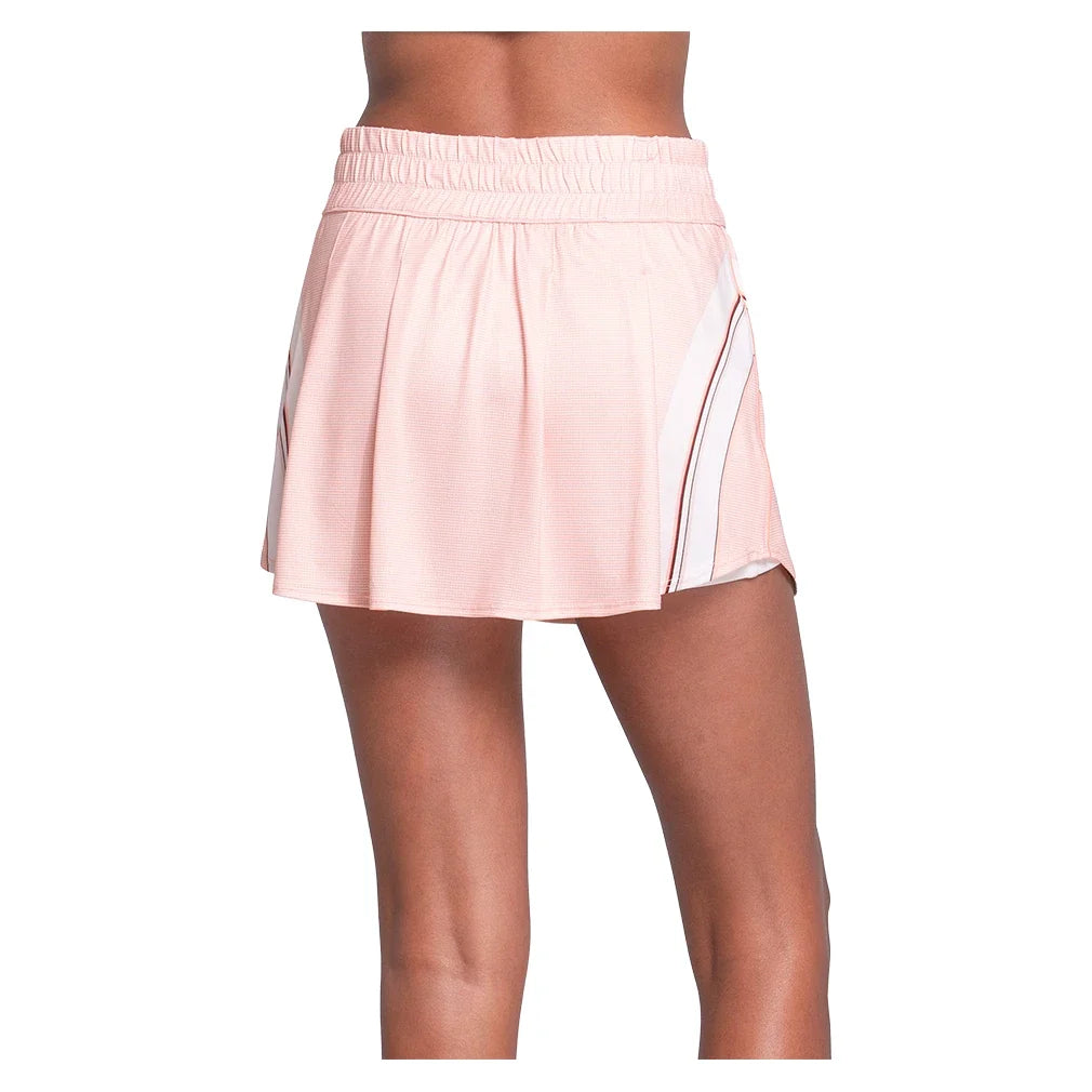 Women's Inline 14 Inch Tennis Skort White and Peach Frost-Apparel-K-Swiss-KWB46-70G835-3-Tennis Express