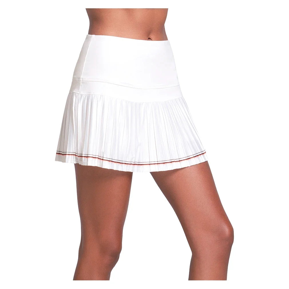 Women's Deuce Court 14 Inch Tennis Skort Peach Frost-Apparel-K-Swiss-KWB47-69G835-3-Tennis Express