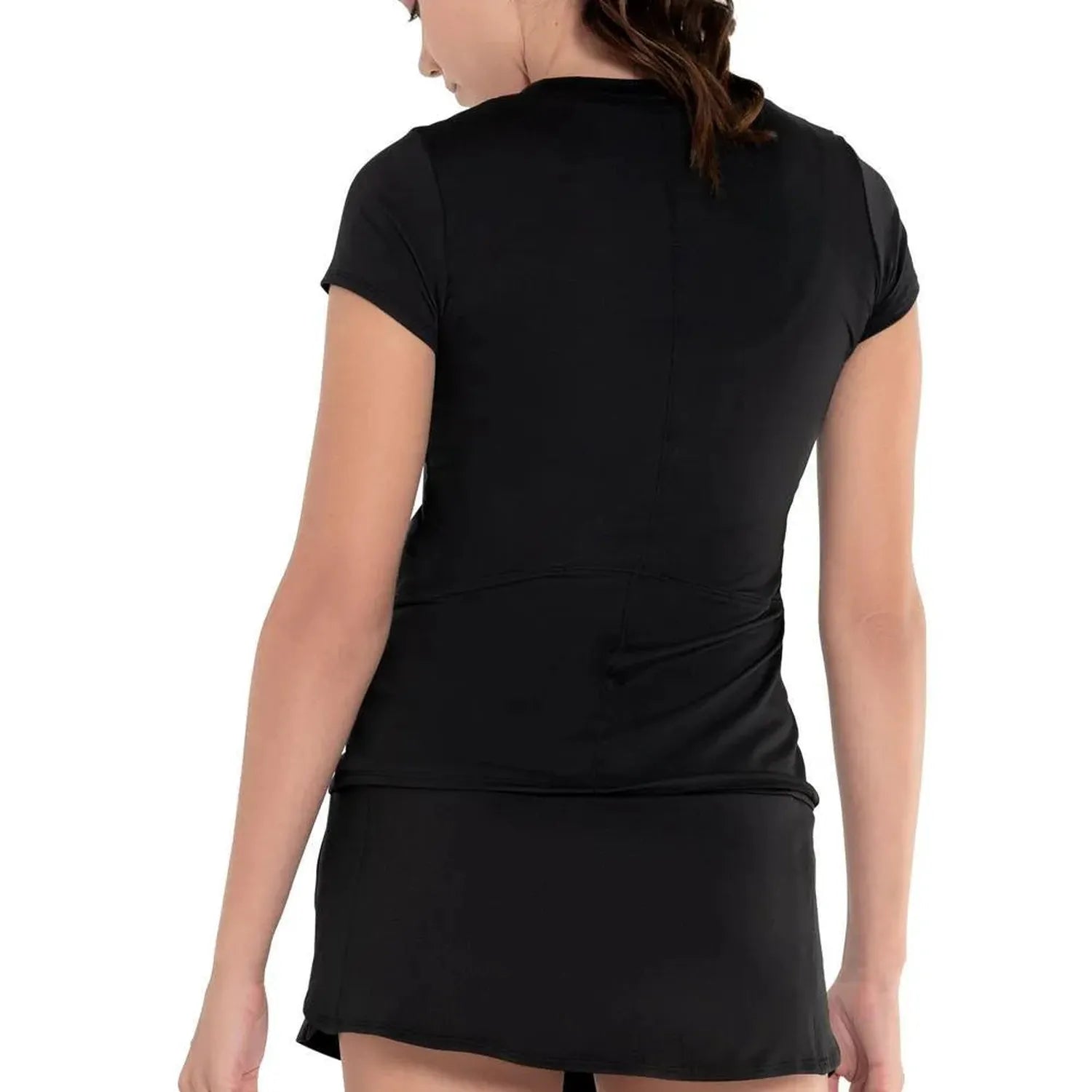 Women's Excel V-Neck Tennis Short Sleeve-Apparel-K-Swiss-KWT20-21-Tennis Express