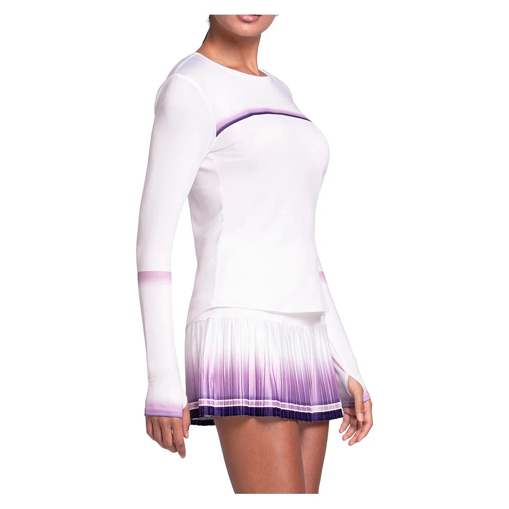 Women's Accelerate Long Sleeve Tennis Top Paisley-Apparel-K-Swiss-, [current_file_name-Tennis Express