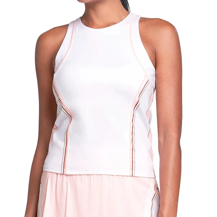 Women's Inline Tennis Tank Peach Frost-Apparel-K-Swiss-KWT71-67G835-1-Tennis Express