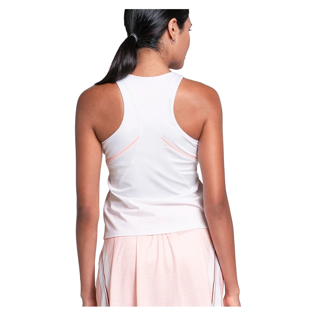 Women's Inline Tennis Tank Peach Frost-Apparel-K-Swiss-KWT71-67G835-3-Tennis Express