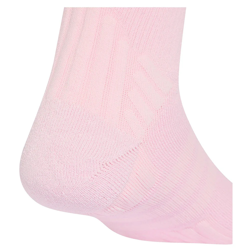 Unisex Cushioned Crew Tennis Socks Distilled Pink and White,Socks,Adidas,,,Tennis Express,KX6834-2