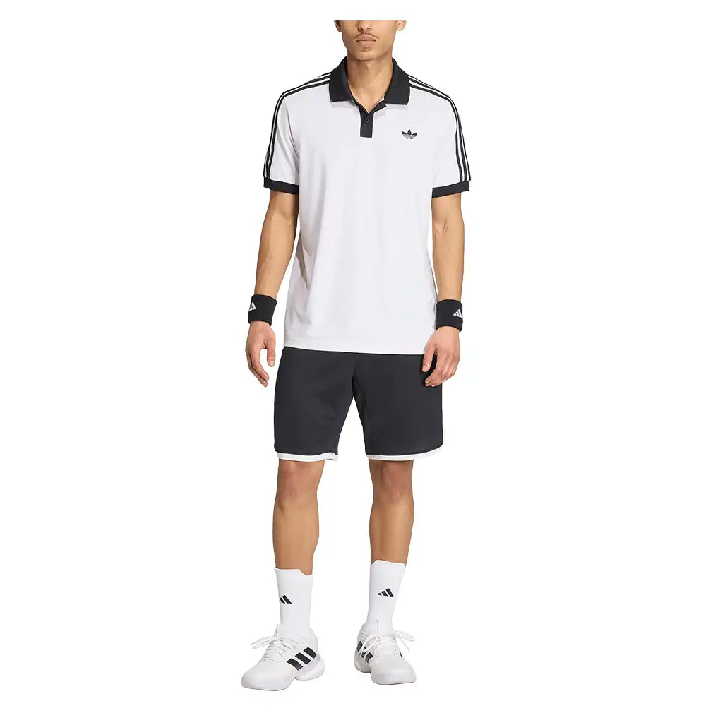 Men's Classics Tennis Polo White,Apparel,Adidas,,,Tennis Express,KY8878-5