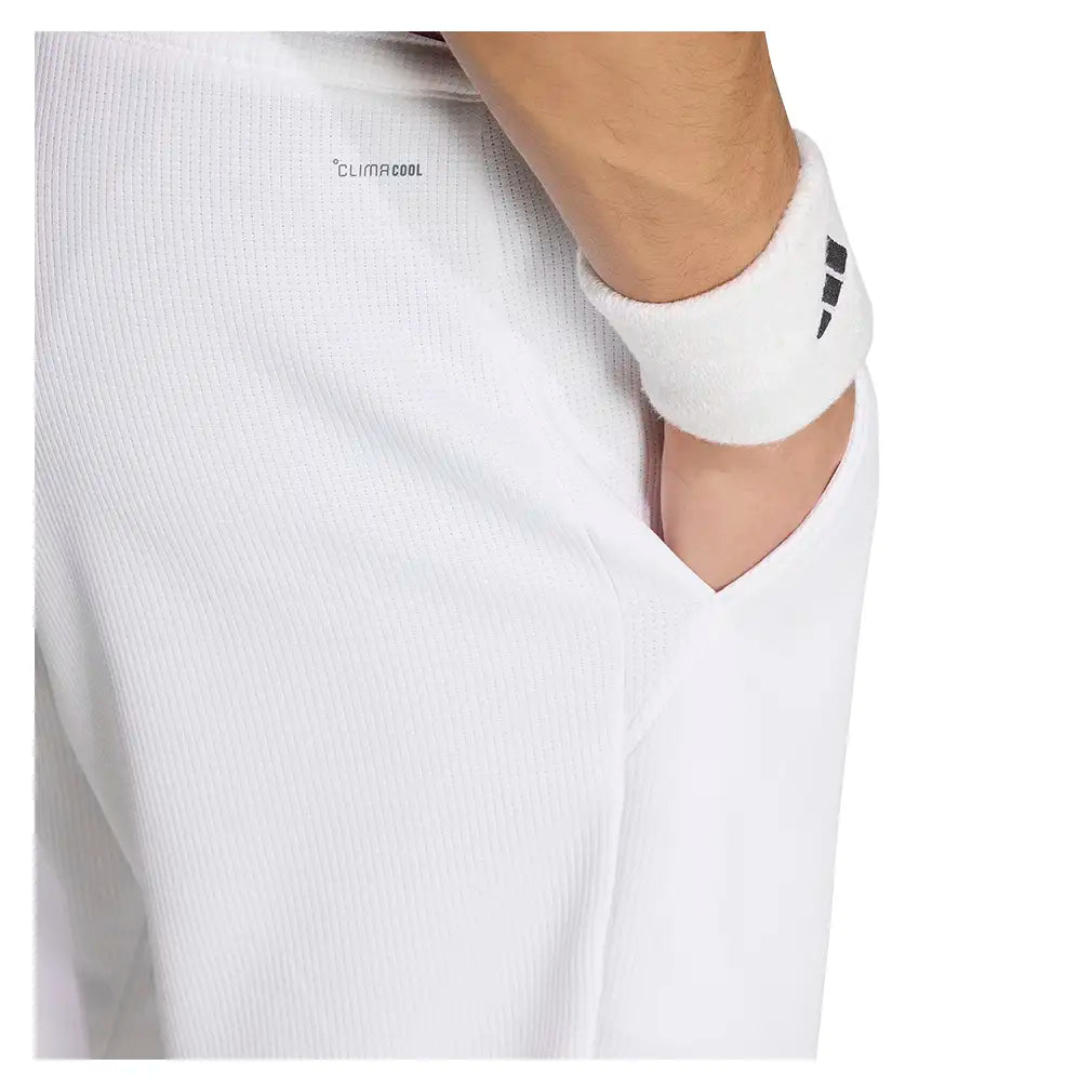 Men's Classics 9 Inch Tennis Shorts White,Apparel,Adidas,,,Tennis Express,KY8879-6