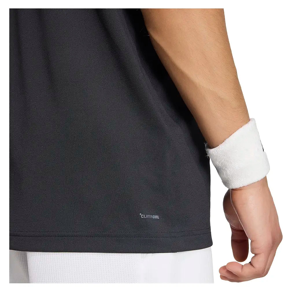 Men's Classics Tennis Tee Black,Apparel,Adidas,,,Tennis Express,KY8882-7