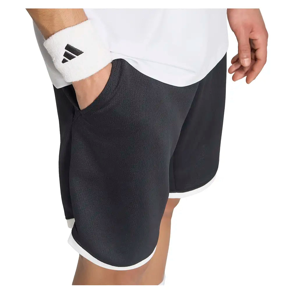 Men's Classics 9 Inch Tennis Shorts Black,Apparel,Adidas,,,Tennis Express,KY8884-6