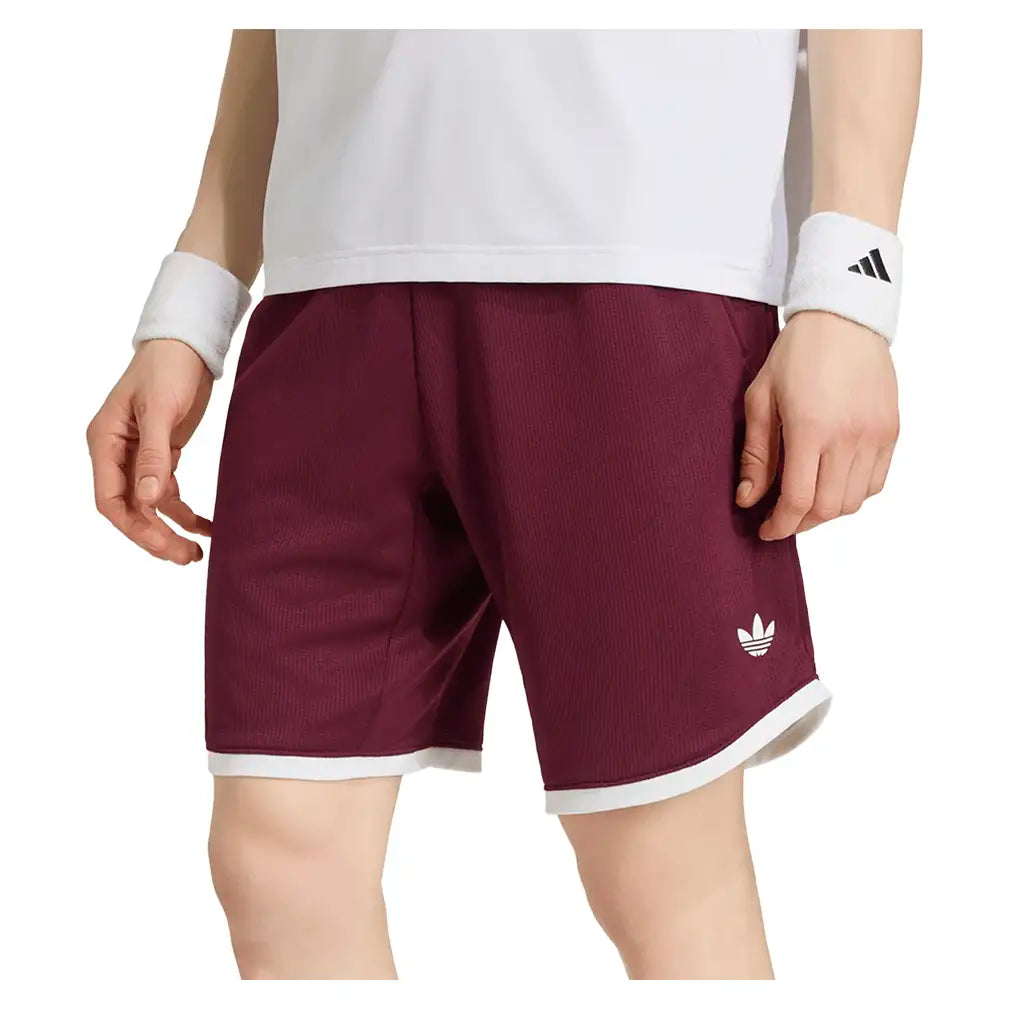 Men's Classics 9 Inch Tennis Shorts Maroon,Apparel,Adidas,,,Tennis Express,KY8885-3