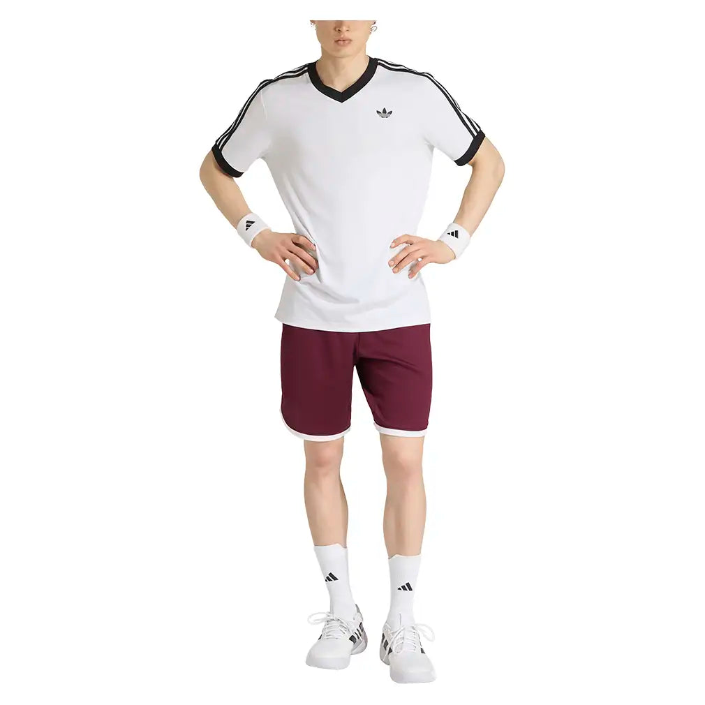 Men's Classics 9 Inch Tennis Shorts Maroon,Apparel,Adidas,,,Tennis Express,KY8885-5