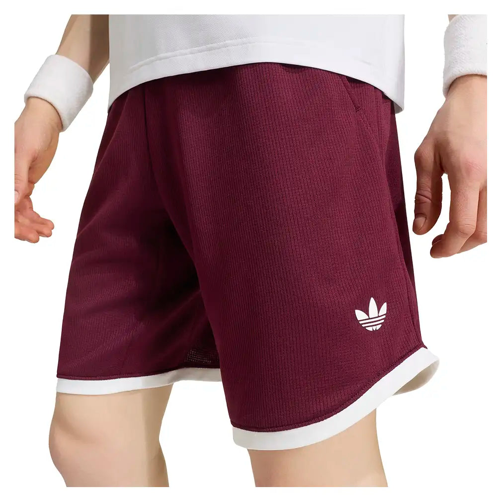 Men's Classics 9 Inch Tennis Shorts Maroon,Apparel,Adidas,,,Tennis Express,KY8885-7