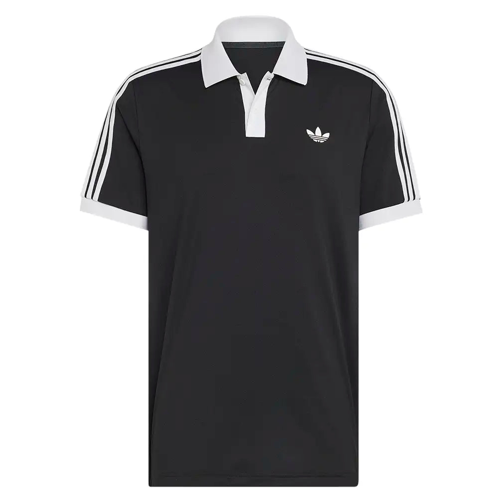 Men's Classics Tennis Polo Black and White,Apparel,Adidas,Black/White,XS,Tennis Express,KY8886-1