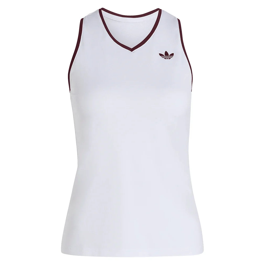 Women's Classics Tennis Tank White,Apparel,Adidas,White,XS,Tennis Express,KY8888