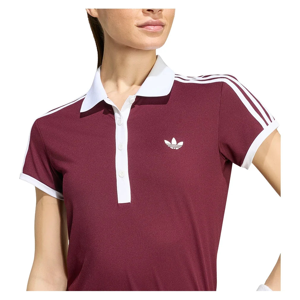 Women's Classics Tennis Polo Maroon,Apparel,Adidas,,,Tennis Express,KY8891_4