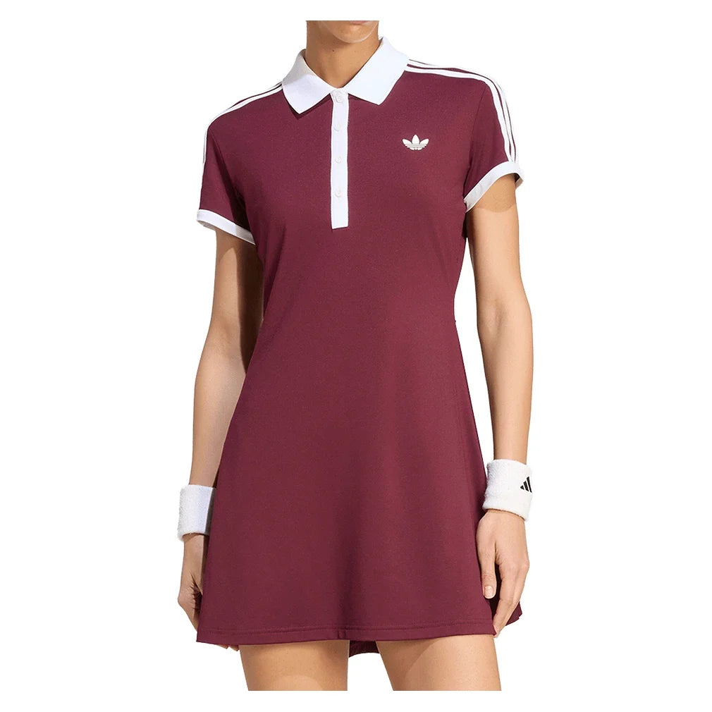 Women's Classics Tennis Dress Maroon,Apparel,Adidas,,,Tennis Express,KY8894_2
