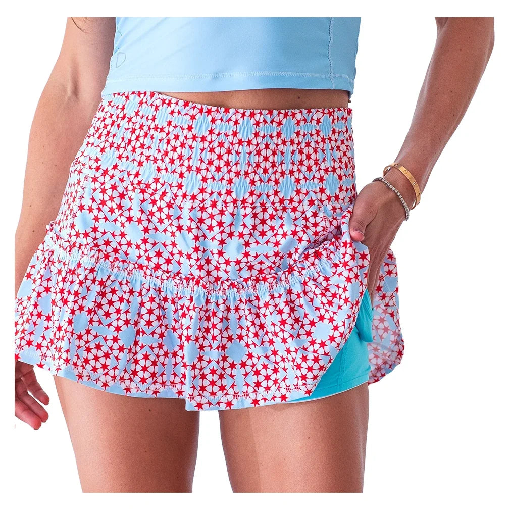 Women's Lawley Tennis Skort Stars,Apparel,Bubble,,,Tennis Express,LAWP-S-1